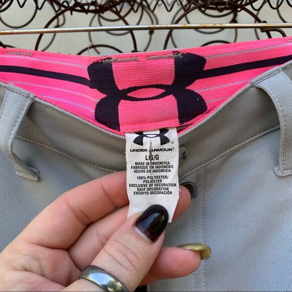 Under Armour gray softball pants LARGE - Picture 6 of 7